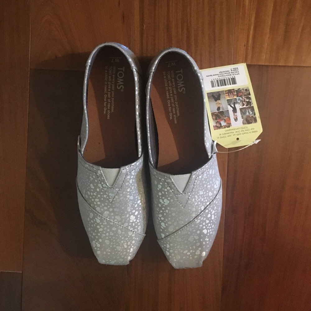 Silver foil snow spot Toms